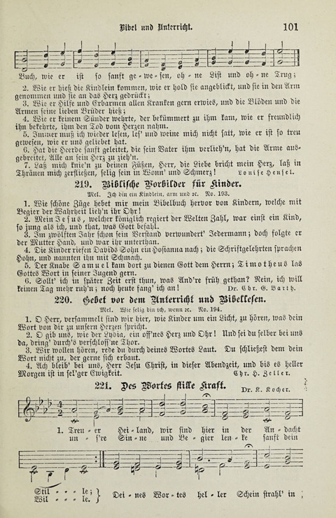 349 Lieder: für Schule und Haus in den Vereinigten Staaten insbesondere für die Elementar- und Mittelclassen in den Stadtschulen, sowie für die Parochialschulen auf dem Lande page 101