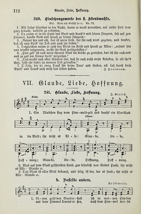 349 Lieder: für Schule und Haus in den Vereinigten Staaten insbesondere für die Elementar- und Mittelclassen in den Stadtschulen, sowie für die Parochialschulen auf dem Lande page 112