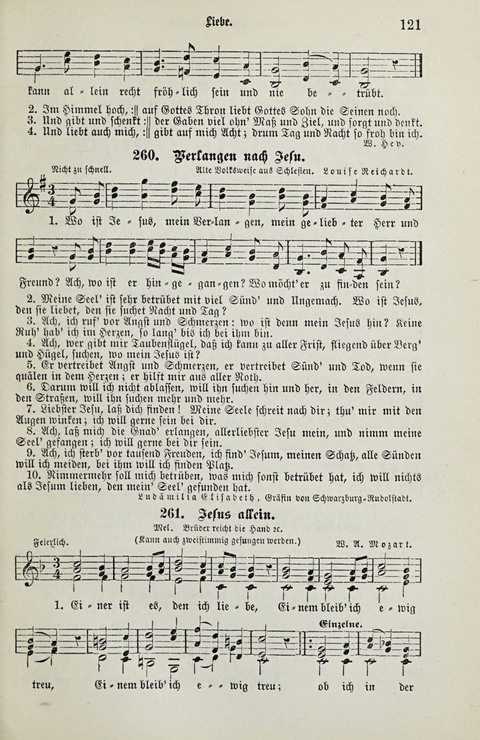 349 Lieder: für Schule und Haus in den Vereinigten Staaten insbesondere für die Elementar- und Mittelclassen in den Stadtschulen, sowie für die Parochialschulen auf dem Lande page 121