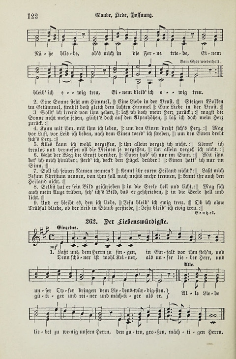 349 Lieder: für Schule und Haus in den Vereinigten Staaten insbesondere für die Elementar- und Mittelclassen in den Stadtschulen, sowie für die Parochialschulen auf dem Lande page 122