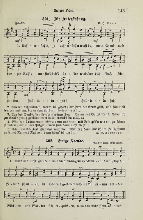 349 Lieder: für Schule und Haus in den Vereinigten Staaten insbesondere für die Elementar- und Mittelclassen in den Stadtschulen, sowie für die Parochialschulen auf dem Lande page 143