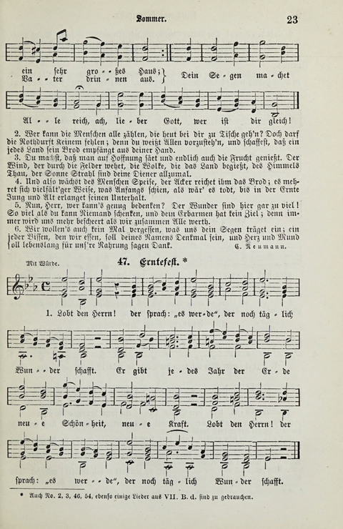 349 Lieder: für Schule und Haus in den Vereinigten Staaten insbesondere für die Elementar- und Mittelclassen in den Stadtschulen, sowie für die Parochialschulen auf dem Lande page 23