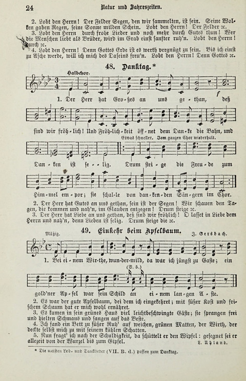 349 Lieder: für Schule und Haus in den Vereinigten Staaten insbesondere für die Elementar- und Mittelclassen in den Stadtschulen, sowie für die Parochialschulen auf dem Lande page 24