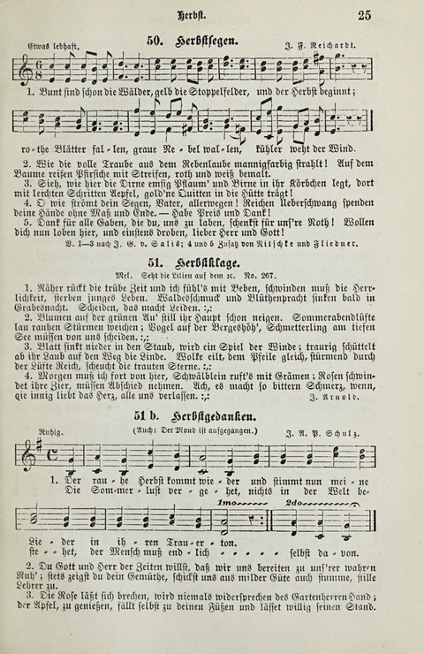 349 Lieder: für Schule und Haus in den Vereinigten Staaten insbesondere für die Elementar- und Mittelclassen in den Stadtschulen, sowie für die Parochialschulen auf dem Lande page 25