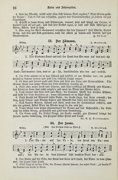 349 Lieder: für Schule und Haus in den Vereinigten Staaten insbesondere für die Elementar- und Mittelclassen in den Stadtschulen, sowie für die Parochialschulen auf dem Lande page 26