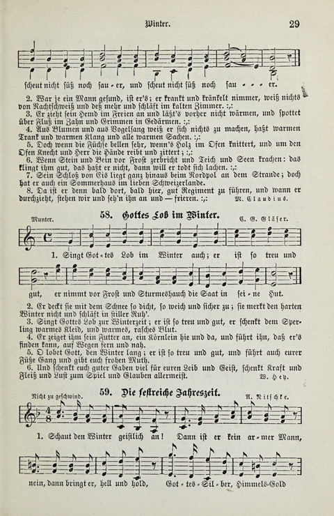 349 Lieder: für Schule und Haus in den Vereinigten Staaten insbesondere für die Elementar- und Mittelclassen in den Stadtschulen, sowie für die Parochialschulen auf dem Lande page 29