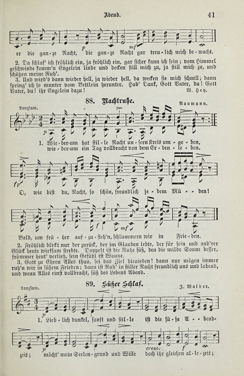349 Lieder: für Schule und Haus in den Vereinigten Staaten insbesondere für die Elementar- und Mittelclassen in den Stadtschulen, sowie für die Parochialschulen auf dem Lande page 41