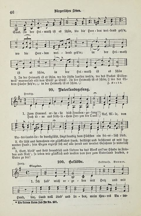 349 Lieder: für Schule und Haus in den Vereinigten Staaten insbesondere für die Elementar- und Mittelclassen in den Stadtschulen, sowie für die Parochialschulen auf dem Lande page 46