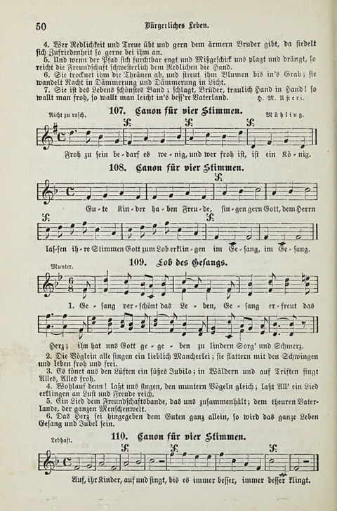349 Lieder: für Schule und Haus in den Vereinigten Staaten insbesondere für die Elementar- und Mittelclassen in den Stadtschulen, sowie für die Parochialschulen auf dem Lande page 50