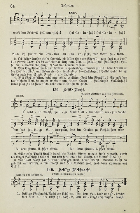 349 Lieder: für Schule und Haus in den Vereinigten Staaten insbesondere für die Elementar- und Mittelclassen in den Stadtschulen, sowie für die Parochialschulen auf dem Lande page 64