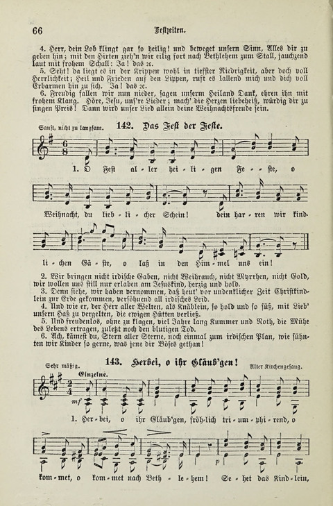 349 Lieder: für Schule und Haus in den Vereinigten Staaten insbesondere für die Elementar- und Mittelclassen in den Stadtschulen, sowie für die Parochialschulen auf dem Lande page 66