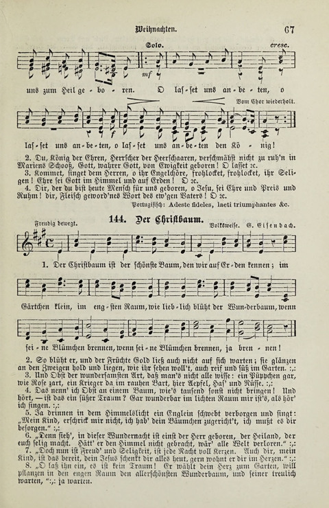 349 Lieder: für Schule und Haus in den Vereinigten Staaten insbesondere für die Elementar- und Mittelclassen in den Stadtschulen, sowie für die Parochialschulen auf dem Lande page 67