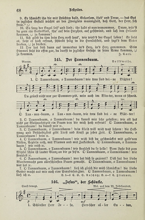 349 Lieder: für Schule und Haus in den Vereinigten Staaten insbesondere für die Elementar- und Mittelclassen in den Stadtschulen, sowie für die Parochialschulen auf dem Lande page 68