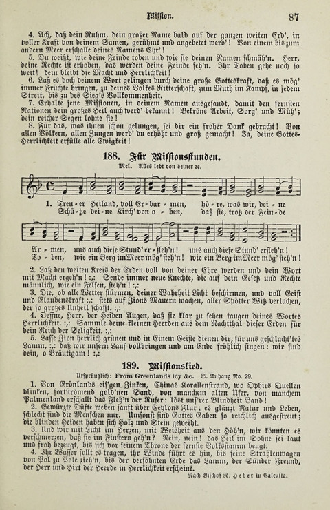 349 Lieder: für Schule und Haus in den Vereinigten Staaten insbesondere für die Elementar- und Mittelclassen in den Stadtschulen, sowie für die Parochialschulen auf dem Lande page 87