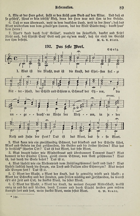 349 Lieder: für Schule und Haus in den Vereinigten Staaten insbesondere für die Elementar- und Mittelclassen in den Stadtschulen, sowie für die Parochialschulen auf dem Lande page 89