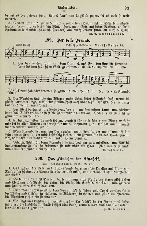 349 Lieder: für Schule und Haus in den Vereinigten Staaten insbesondere für die Elementar- und Mittelclassen in den Stadtschulen, sowie für die Parochialschulen auf dem Lande page 93