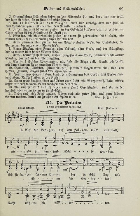349 Lieder: für Schule und Haus in den Vereinigten Staaten insbesondere für die Elementar- und Mittelclassen in den Stadtschulen, sowie für die Parochialschulen auf dem Lande page 99