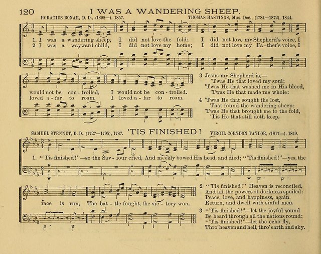 The Alleluia: a collection of hymns and tunes for the church scool, and the mid-week meeting page 120