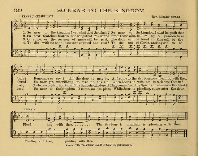 The Alleluia: a collection of hymns and tunes for the church scool, and the mid-week meeting page 122