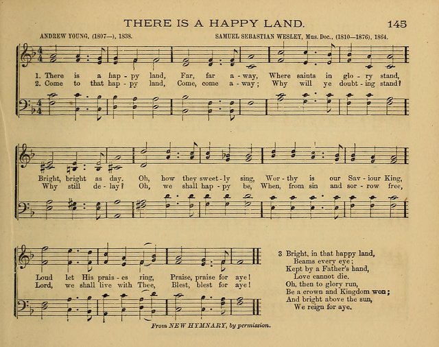 The Alleluia: a collection of hymns and tunes for the church scool, and the mid-week meeting page 145