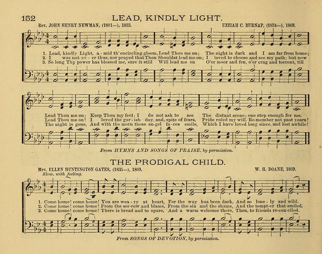 The Alleluia: a collection of hymns and tunes for the church scool, and the mid-week meeting page 152