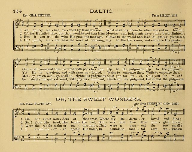 The Alleluia: a collection of hymns and tunes for the church scool, and the mid-week meeting page 154