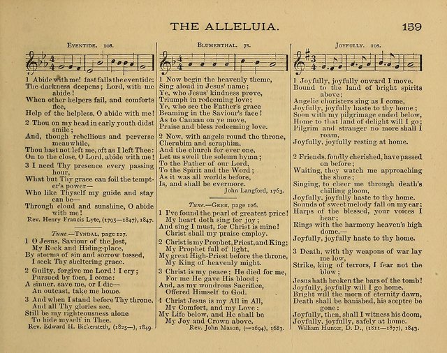 The Alleluia: a collection of hymns and tunes for the church scool, and the mid-week meeting page 159