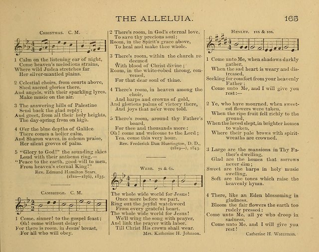 The Alleluia: a collection of hymns and tunes for the church scool, and the mid-week meeting page 165