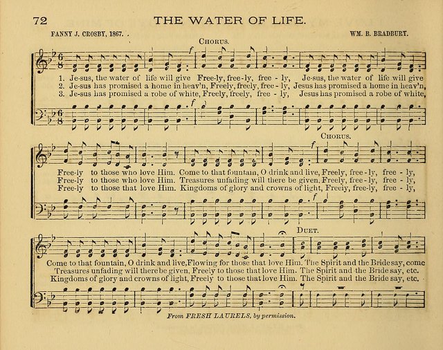 The Alleluia: a collection of hymns and tunes for the church scool, and the mid-week meeting page 72