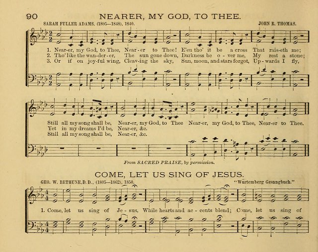 The Alleluia: a collection of hymns and tunes for the church scool, and the mid-week meeting page 90