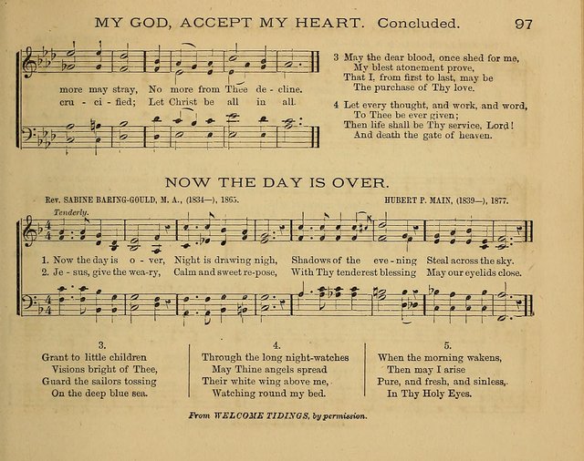 The Alleluia: a collection of hymns and tunes for the church scool, and the mid-week meeting page 97