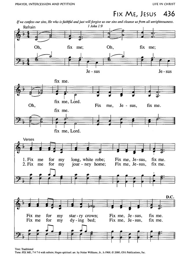 African American Heritage Hymnal page 675