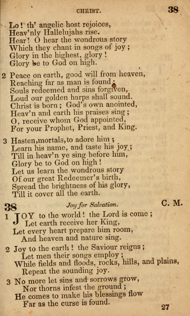 The American Baptist Sabbath-School Hymn-Book page 27