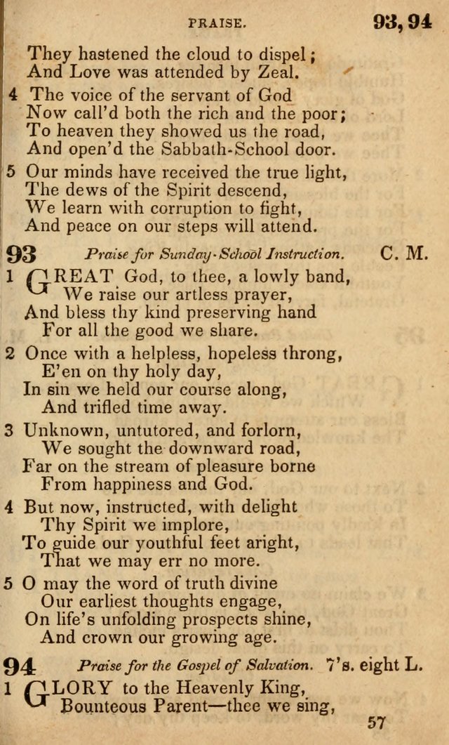 The American Baptist Sabbath-School Hymn-Book page 61