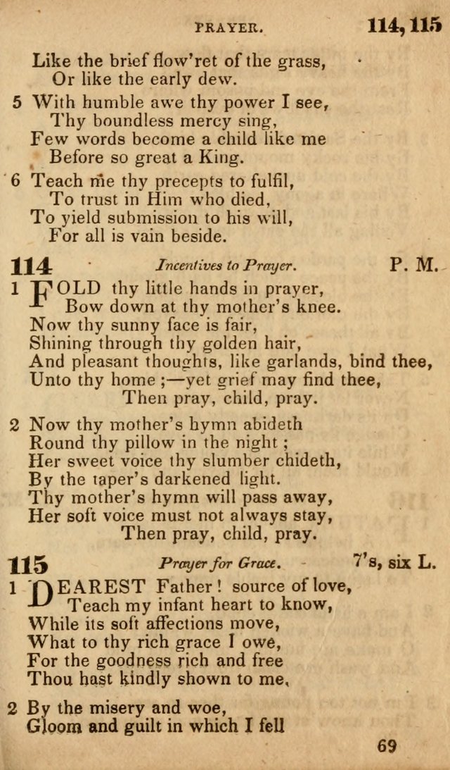 The American Baptist Sabbath-School Hymn-Book page 73