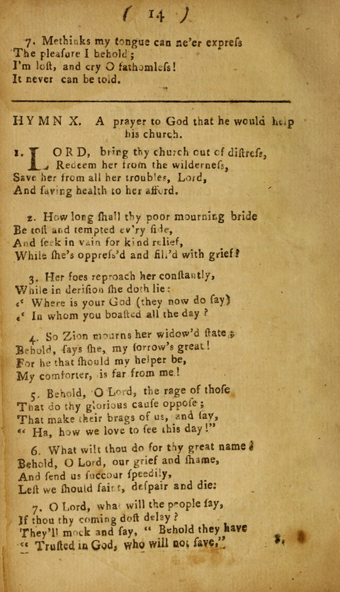 A Choice Collection of Hymns, in which are some never before printed page 12