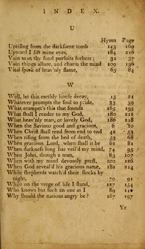 A Choice Collection of Hymns, in which are some never before printed page 249