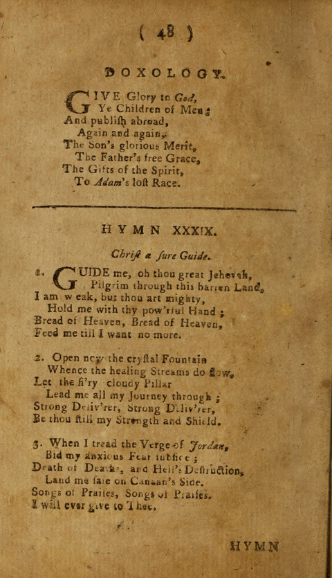 A Choice Collection of Hymns, in which are some never before printed page 46