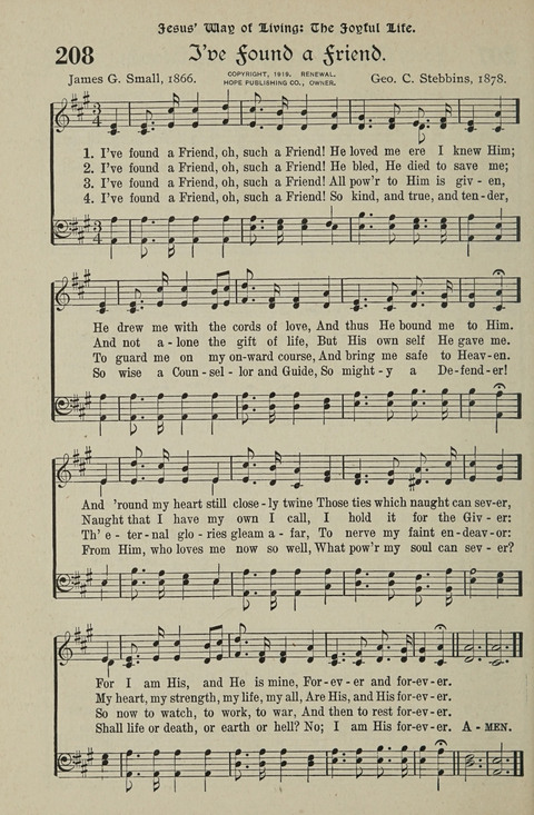 American Church and Church School Hymnal: a new religious educational hymnal page 212