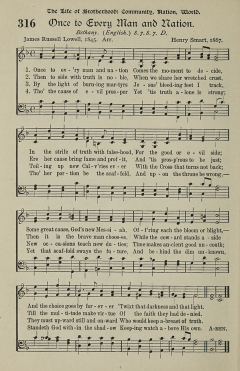 American Church and Church School Hymnal: a new religious educational hymnal page 308