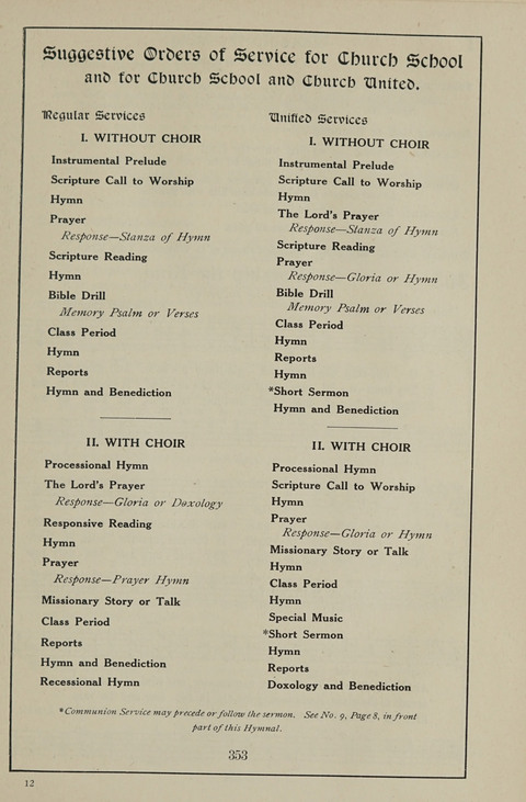 American Church and Church School Hymnal: a new religious educational hymnal page 353