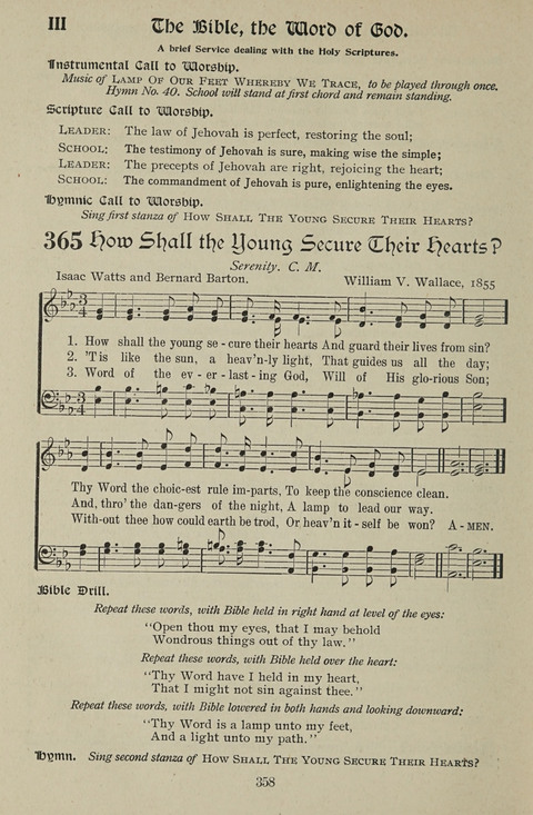 American Church and Church School Hymnal: a new religious educational hymnal page 358