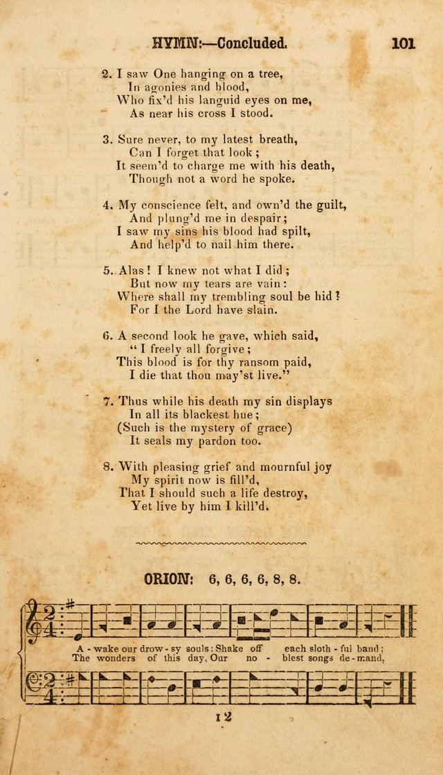 The American Church Harp: containing a choice selection of hymns and tunes comprising a variety of meters, well adapted to all Christian churches, singing schools, and private families page 103