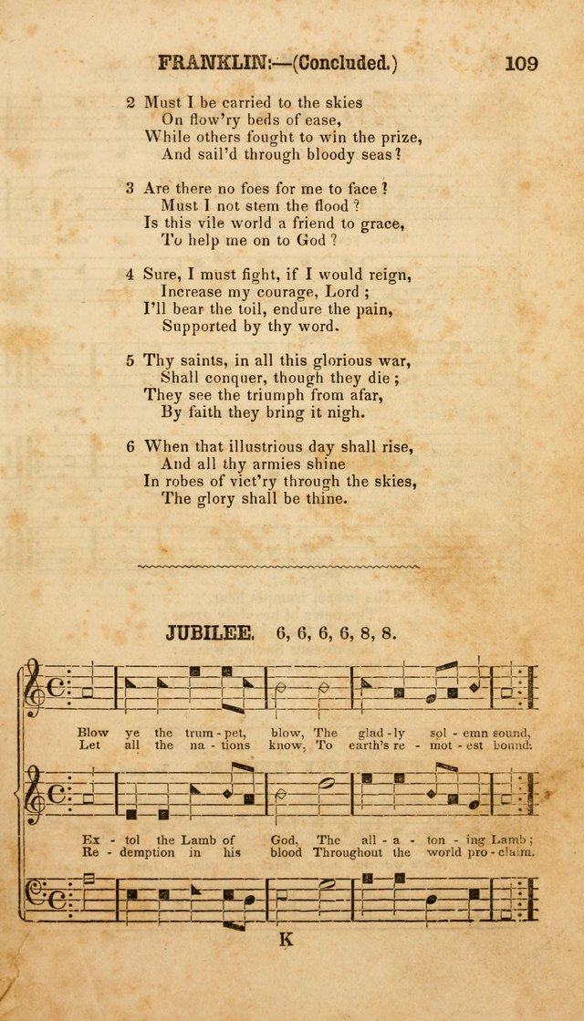 The American Church Harp: containing a choice selection of hymns and tunes comprising a variety of meters, well adapted to all Christian churches, singing schools, and private families page 111