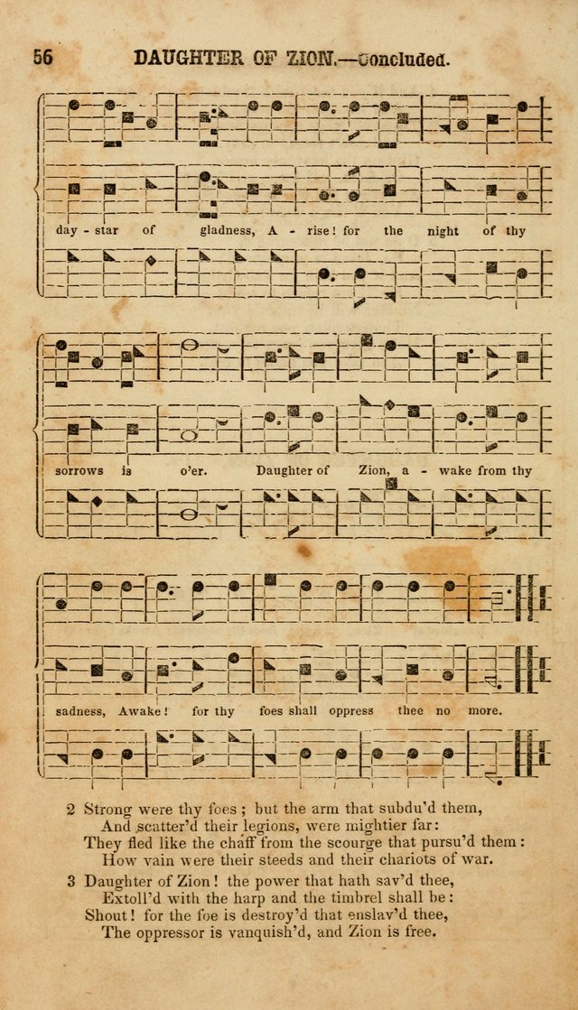 The American Church Harp: containing a choice selection of hymns and tunes comprising a variety of meters, well adapted to all Christian churches, singing schools, and private families page 58