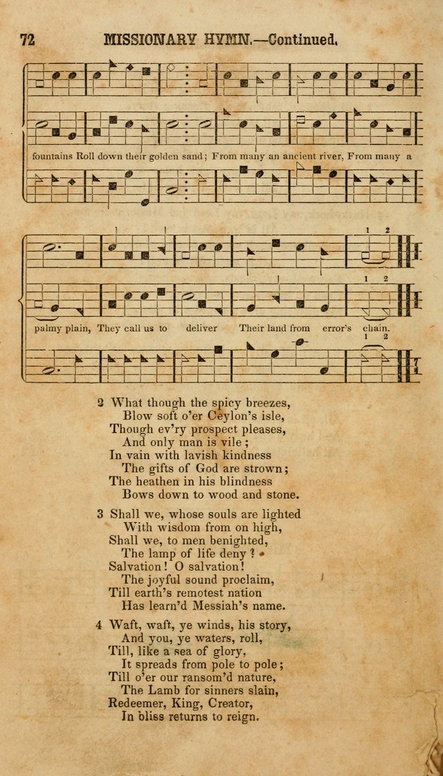 The American Church Harp: containing a choice selection of hymns and tunes comprising a variety of meters, well adapted to all Christian churches, singing schools, and private families page 74