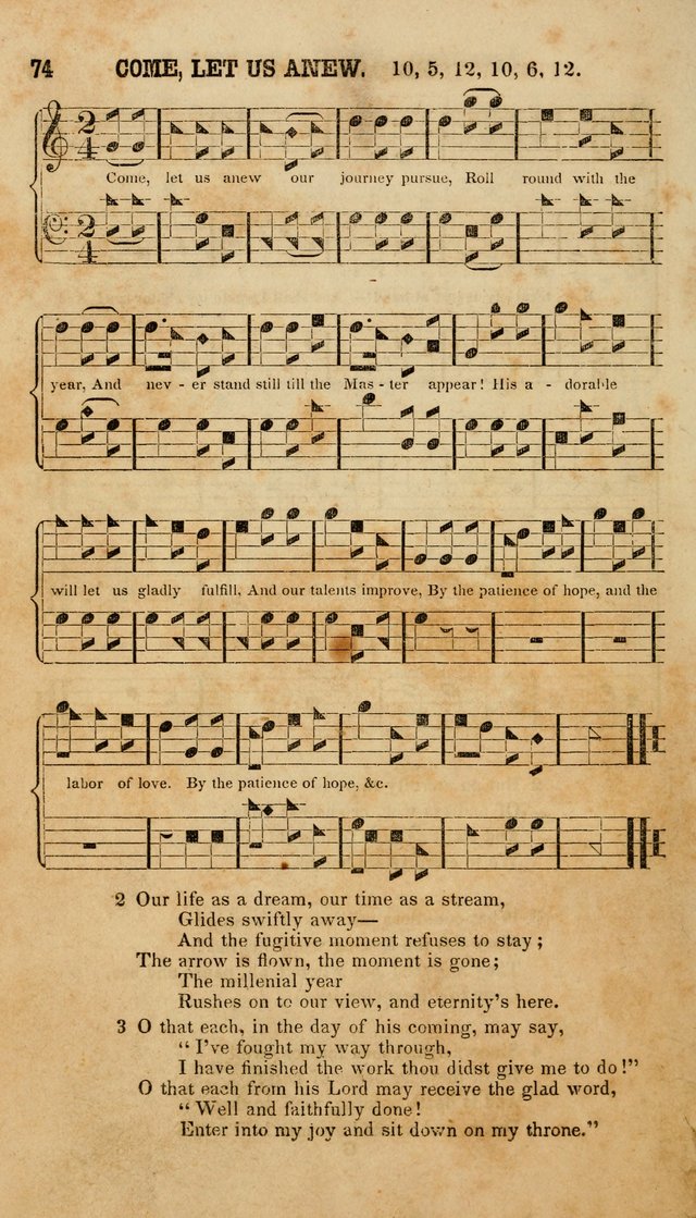 The American Church Harp: containing a choice selection of hymns and tunes comprising a variety of meters, well adapted to all Christian churches, singing schools, and private families page 76