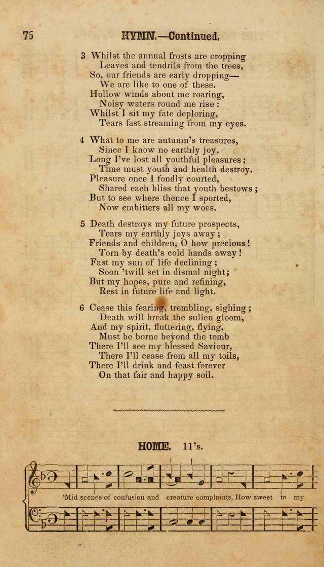 The American Church Harp: containing a choice selection of hymns and tunes comprising a variety of meters, well adapted to all Christian churches, singing schools, and private families page 78