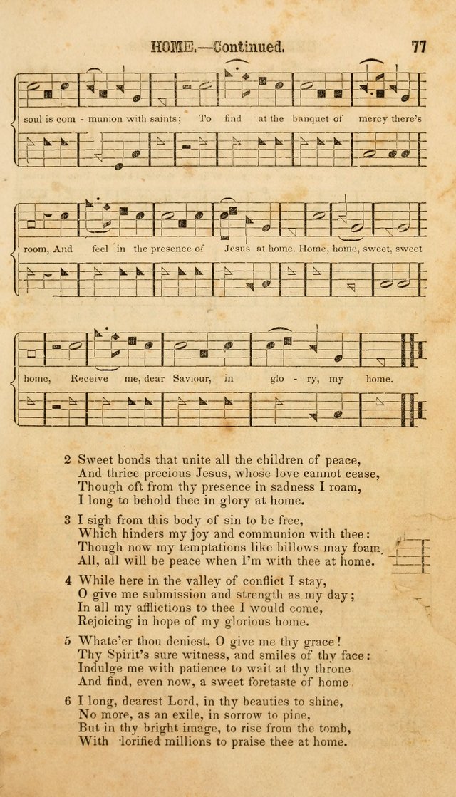 The American Church Harp: containing a choice selection of hymns and tunes comprising a variety of meters, well adapted to all Christian churches, singing schools, and private families page 79