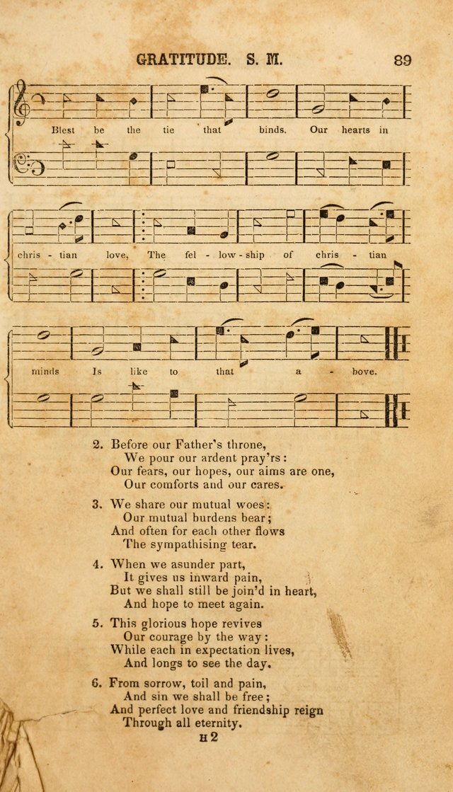 The American Church Harp: containing a choice selection of hymns and tunes comprising a variety of meters, well adapted to all Christian churches, singing schools, and private families page 91